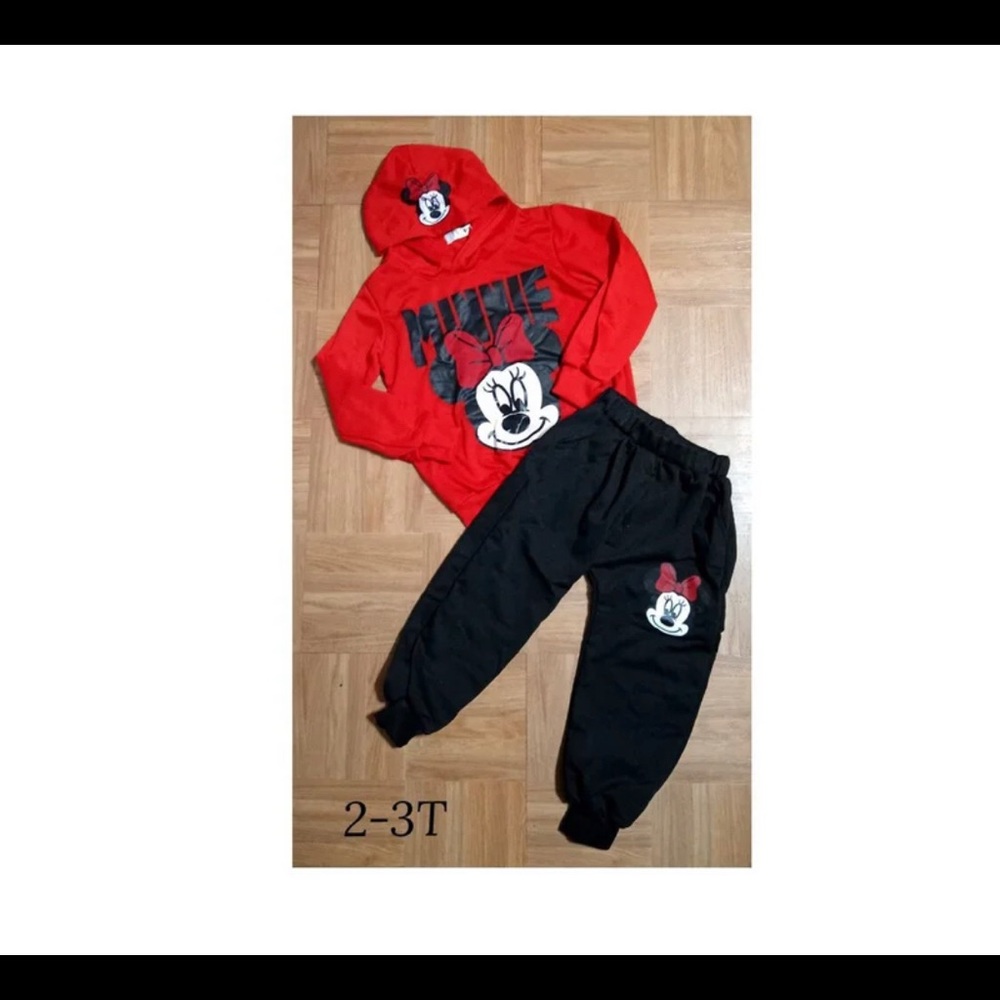 Custom Minnie Mouse Girls 2 PC outfit